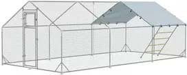 Koduva Vištidė su voljeru, sidabrinė, 300 x 600 x 195 cm, 18–24 vištoms