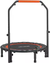 Koduva Mini batutas su reguliuojama rankena, LCD monitoriumi, plienas, juoda+raudona, Ø102 x 99-123 cm
