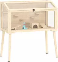 Koduva Žiurkėno narvas, 110 x 52 x 101 cm, natūralaus medžio spalvos, mediena, plastikas