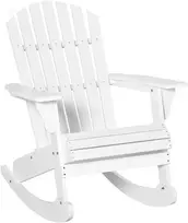 Koduva Adirondack supamasis sodo krėslas, baltas, 77 x 94 x 97 cm
