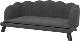 Aosom Šuns sofa, tamsiai pilka, 98,5 x 60,5 x 35,5 cm, iki 25 kg