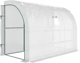 Koduva Šiltnamis su plastiko danga, baltas, 300 x 150 x 213 cm