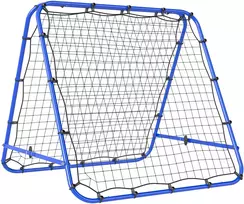 Koduva Dvipusis futbolo rebounderis su reguliuojamu kampu, mėlynas, 100 x 68-95 x 90 cm