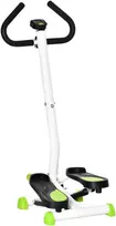 Koduva Mini stepperis, LCD monitorius, neslystantys pedalai, plienas ir ABS, 55 x 44 x 108 cm, žalia + juoda