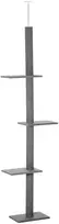 Koduva Nuo grindų iki lubų siekiantis kačių draskymo stulpas, pilkas, 228-260 cm