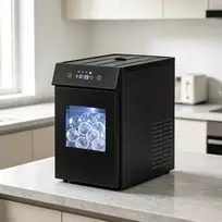 Koduva Ledo kubelių gaminimo aparatas, juodas, nerūdijantis plienas, 50 mm ledo rutuliukai, 40–48 vnt./d.