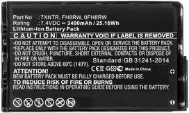 Coreparts Nešiojamas kompiuteris Baterija for Dell 26.64Wh 7.4V 3600mAh 25WH