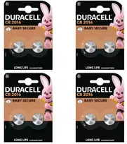 Elementai Duracell CR2016, 3V, 8vnt.