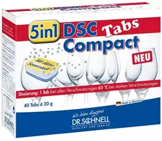 Indaplovių tabletės 5 in 1 DSC COMPACT TABS