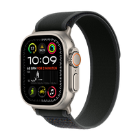 Watch Apple Watch Ultra 2 (2024) LTE 49mm Natural Titanium Case with Trail Loop S/M - Black