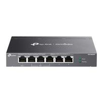 TP-LINK Omada DS106GPP unmanaged Gigabit Ethernet (10/100/1000) Power over Ethernet (PoE) network switch, Black