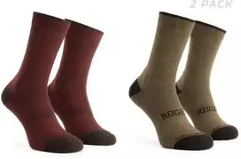 Rogelli Vilnos kojinės 2 poros bordo/rudas 40-43