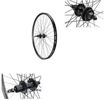 26" galinis ratas, kasetė, kūgis, 6 varžtai, QR, O-dalies/P-dalies