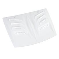 Hood Air Vent Trim White Universal Bonnet Air Vents Engine Hood Trim Cover Decor Replacement for 1
