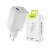 Allity wall charger GaN PD QC ATC-01-45WAC 1x USB-C 1x USB-A 45W white