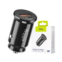 Allity car charger ACC-100-30WAC 1x USB-C 1x USB-A 30W black