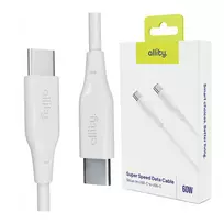 Allity aUC-02 USB-C to USB-C cable, 2.0 m, 60W, white