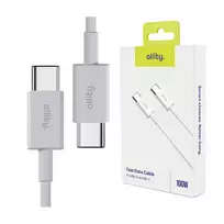 Allity aUC-03 USB-C to USB-C cable, 1.0 m, 100W, white