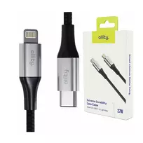 Allity aUC-01 USB-C to Lightning cable, 2.0 m, 27W, black