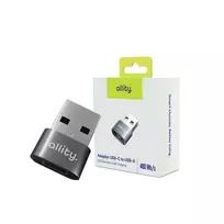 Allity aBA-101 OTG USB-C to USB adapter, grey