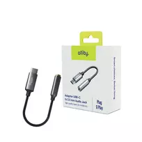Allity aBA-200 USB-C to 3.5mm jack adapter, grey