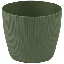 LAMELA Magnolia Jumper flower pot, wood, 260x220mm, green