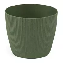 LAMELA Magnolia Jumper flower pot, wood, 190x160mm, green