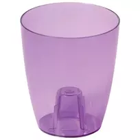 Prosperplast Coubi orchid flower pots 18x16cm, 2.4L, transparent lilac