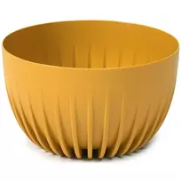 LAMELA Flower pot Mira ground 240mm 3.6L, yellow