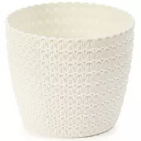 LAMELA Magnolia Jersey flower pots 140x120mm, cream-colored