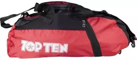TOP TEN sportinis krepšys su kuprinės funkcija, šešiakampio dizaino, 55 cm x 29 cm x 27 cm