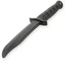 BUSHIDO Guminis treniruočių peilis, juodas - ARW-5051