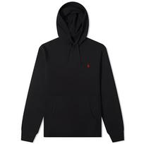 Polo Ralph Lauren Small Pony Logo Embroidered Hooded Fleece Sweatshirt Men sweatshirt Black MNPOKNI16810531-B10 S