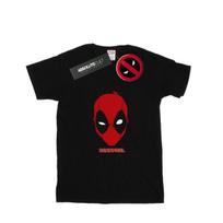 Marvel Mens Deadpool Face Mask T-Shirt L juoda