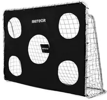 Futbolo vartai su taikinio kilimėliu Meteor 240x170x80 cm 16931