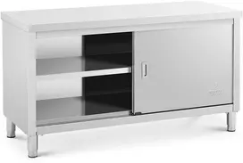 Centrinis darbo stalas su spinta ir slankiojamomis durimis 150 x 60 x 85 cm
