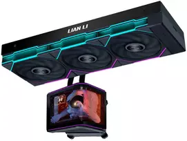 Lian Li HydroShift II OLED Curved 360 UNI FAN TL AiO Vanduo Cooling, 360 mm, OLED Ekranas, TL-FLEX Fans – Juodas