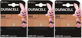 Elementai Duracell 364 (SR621SW), 1.55V, 3vnt.