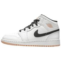 Air Jordan 1 Mid GS White Arctic Orange Kids Sneakers Anthracite 554725-180 36