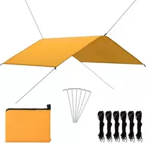 Lauko tentas, geltonos spalvos, 4x4m