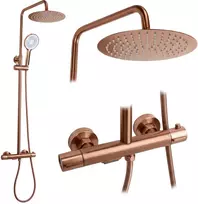 Termostatinis dušo komplektas Drop Copper