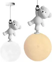 Pakabinamas šviestuvas Toolight PAKABINAMAS LUBINIS ŠVIESTUVAS MEŠKIS STOVINTIS ANT MĖNULIO G166-1CP