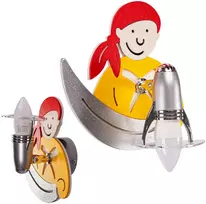 Sieninis šviestuvas Toolight LED SIENINĖ LAMPA PIRATE Geltonas 4717