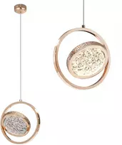 Toolight Krištolinis Pakabinamas Šviestuvas LHJ106-1CP LIGHT ROSE GOLD