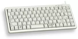 CHERRY Compact klaviatūra, Combo (USB + PS/2), PL, su laidu, USB + PS/2, QWERTY, Pilkas