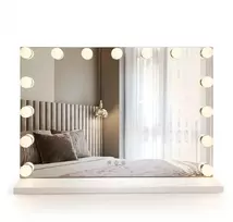 rea Veidrodis LED HOLLYWOOD Baltas