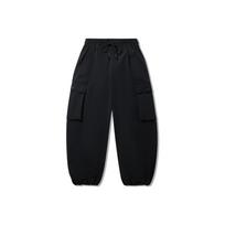Li Ning Kung Fu Series Sports Minimalist Solid Color Cuffed Loose Casual Pants Men pants AKXV347-1 S