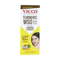 Vicco Turmeric WSO Ayurvedic Skin Cream For Pimples, Dark Spots, Blemishes & Clear Radiant Complexion | Natural Glow & Even Tone Care 60g Pack Of 1