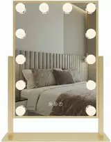 rea Veidrodis LED HOLLYWOOD L.Gold 30x40