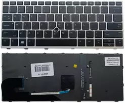 Klaviatūra - HP Elitebook 730 735 830 G5/G6 Pakeitimo Apšviestas Trackpoint Juodas Sidabrinis
